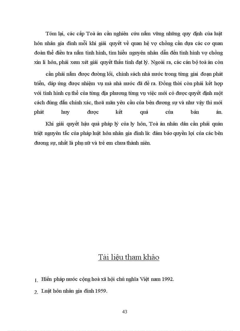 image for page Vấn đề ly hôn và hậu quả pháp lý của nó theo luật hôn nhân gia đình 1986.