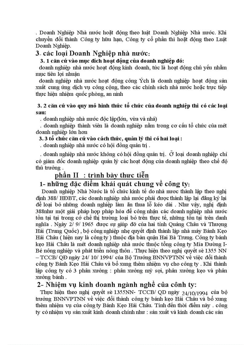 image for page Tình hình tổ chức và tài chính hiện nay của một Doanh Nghiệp Nhà Nước