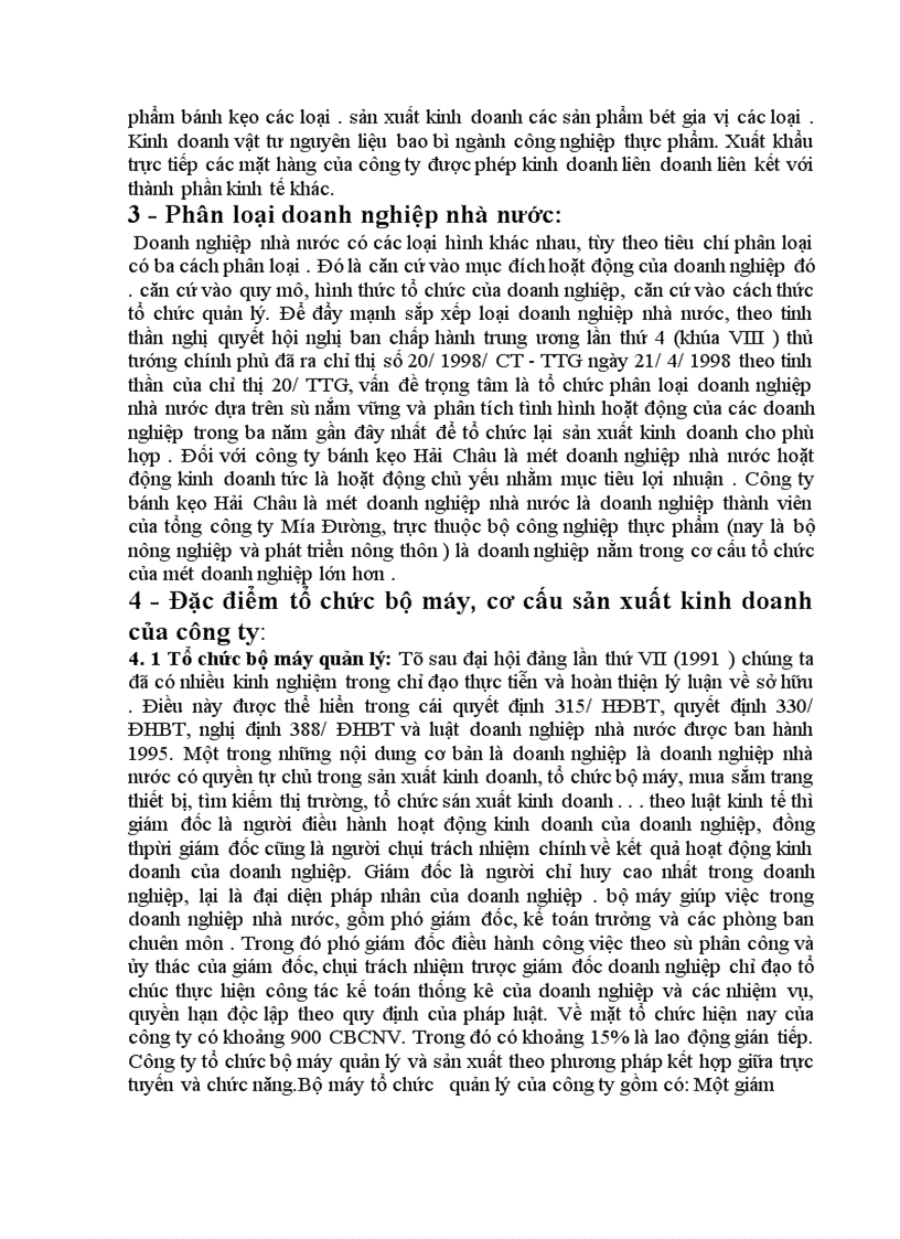 image for page Tình hình tổ chức và tài chính hiện nay của một Doanh Nghiệp Nhà Nước