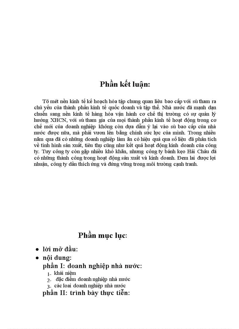 image for page Tình hình tổ chức và tài chính hiện nay của một Doanh Nghiệp Nhà Nước