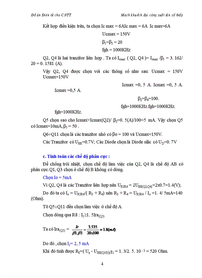 image for page Mạch khuếch đại công suất tần số thấp
