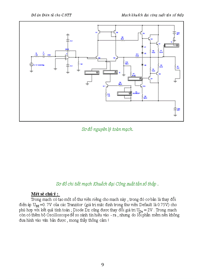 image for page Mạch khuếch đại công suất tần số thấp