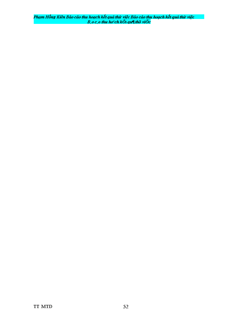 image for page Báo cáo thu hoạch kết quả thử việc tại Công ty Điện tử Viễn thông Quân đội