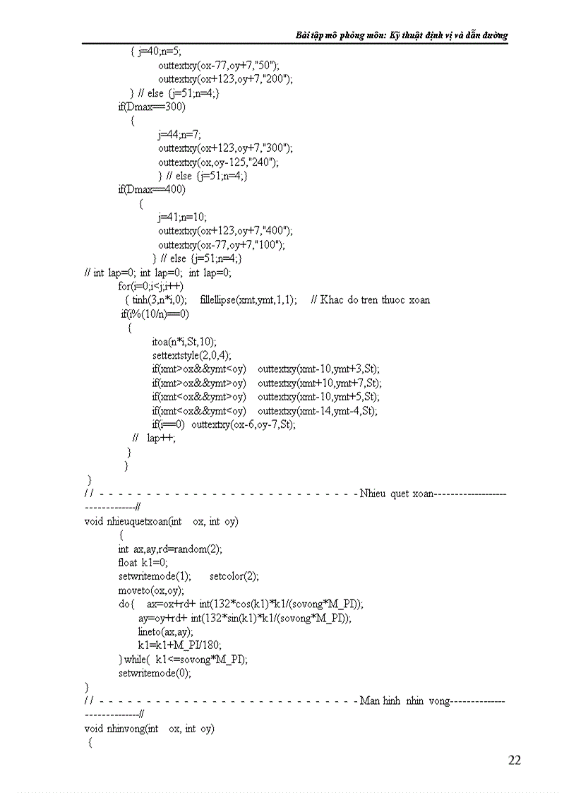 image for page Bài tập mô phỏng môn: Kỹ thuật định vị và dẫn đường