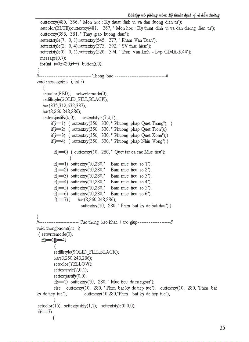 image for page Bài tập mô phỏng môn: Kỹ thuật định vị và dẫn đường