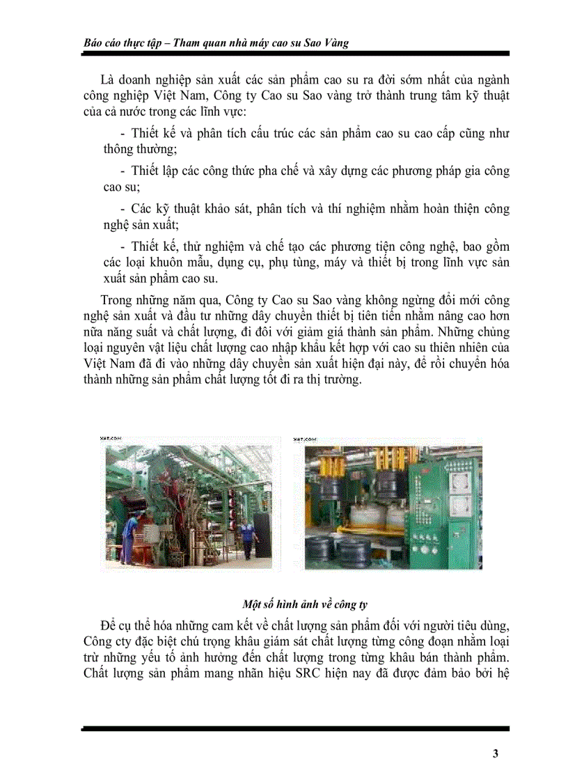 image for page Tham quan nhà máy cao su Sao Vàng