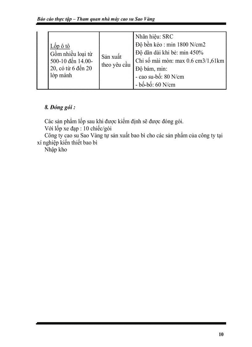 image for page Tham quan nhà máy cao su Sao Vàng