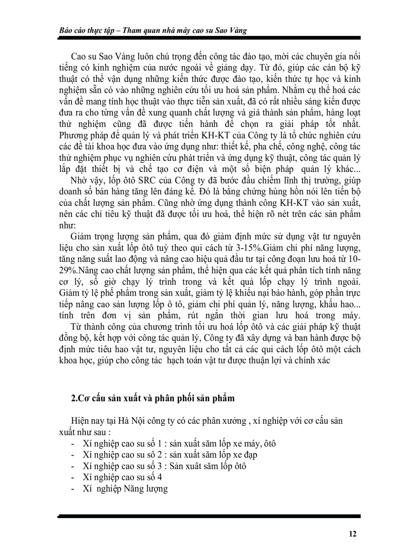 image for page Tham quan nhà máy cao su Sao Vàng