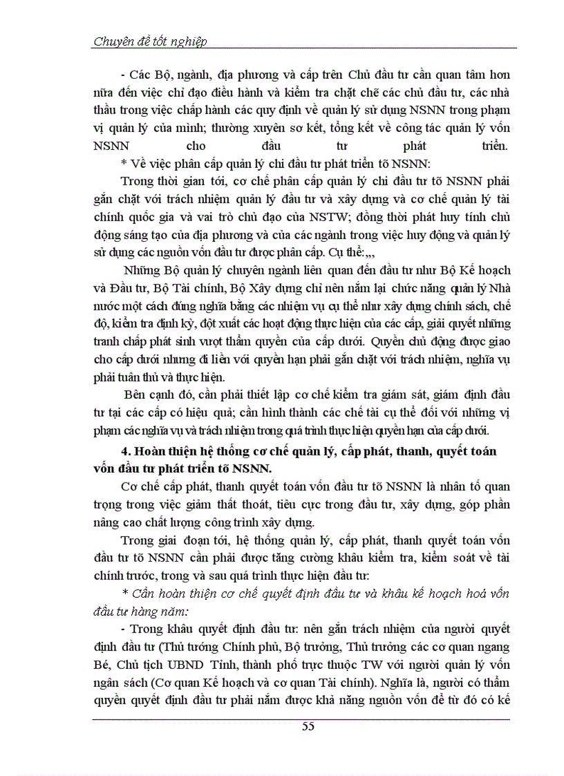 image for page Một số giải pháp nhằm nâng cao hiệu quả quản lý sử dụng vốn ngân sách Nhà nước cho hoạt động đầu tư phát triển ở nước ta giai đoạn 2001-2010