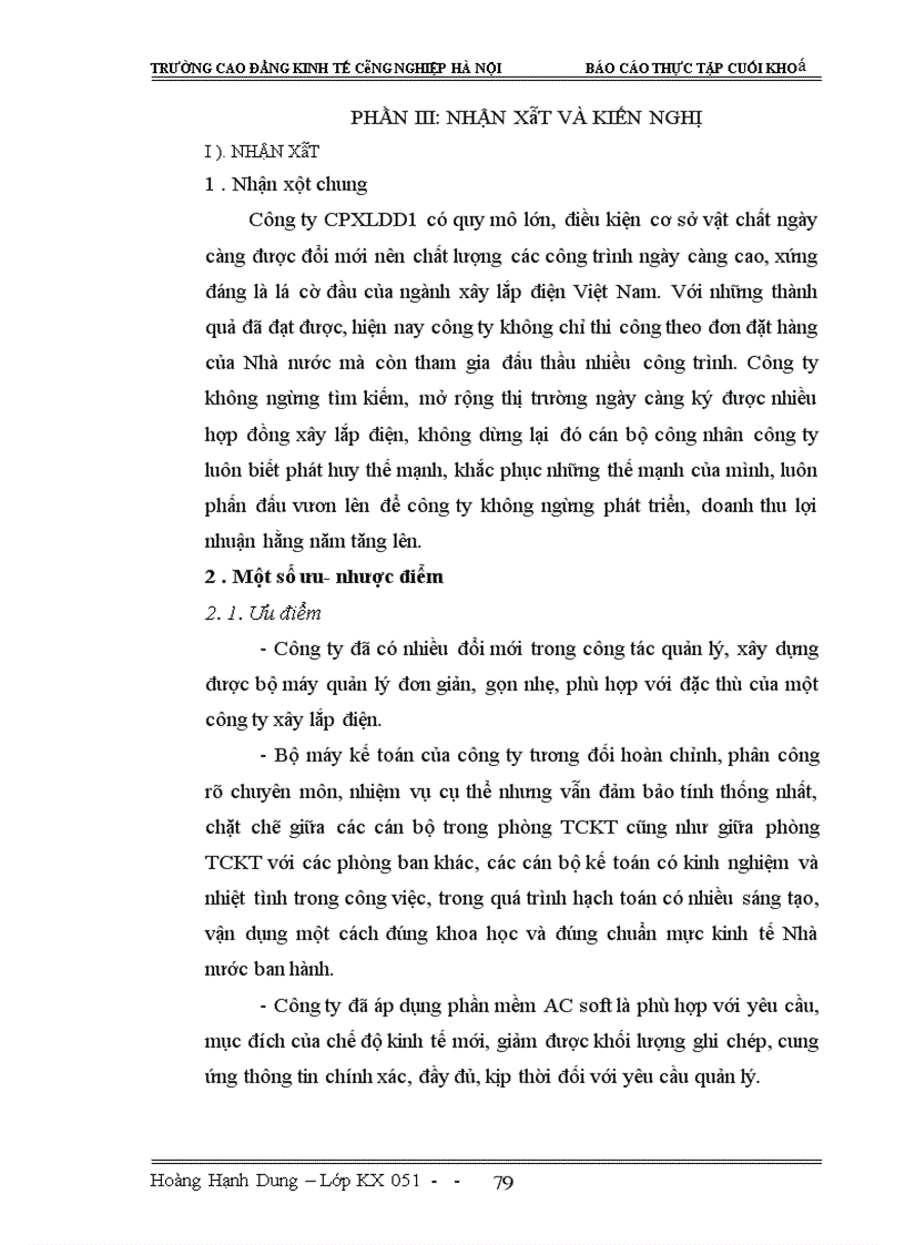 image for page Báo cáo thực tập tại công ty CPXLDI.