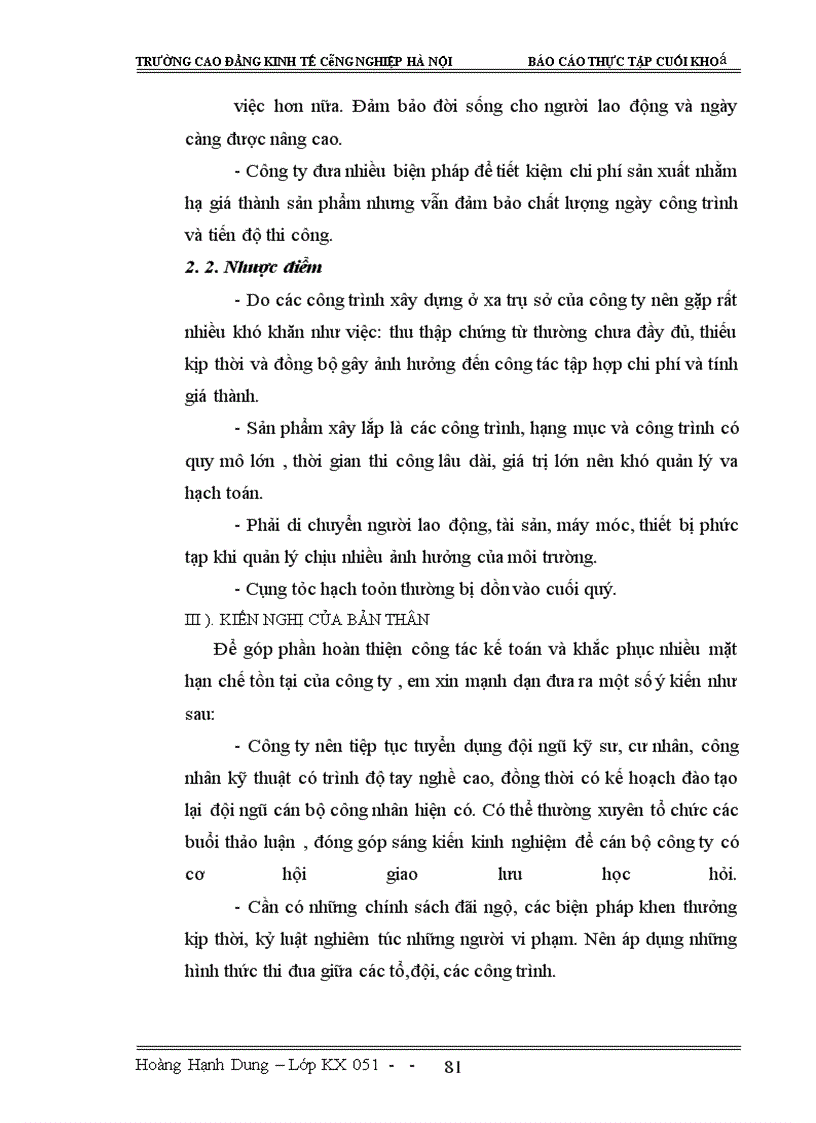 image for page Báo cáo thực tập tại công ty CPXLDI.