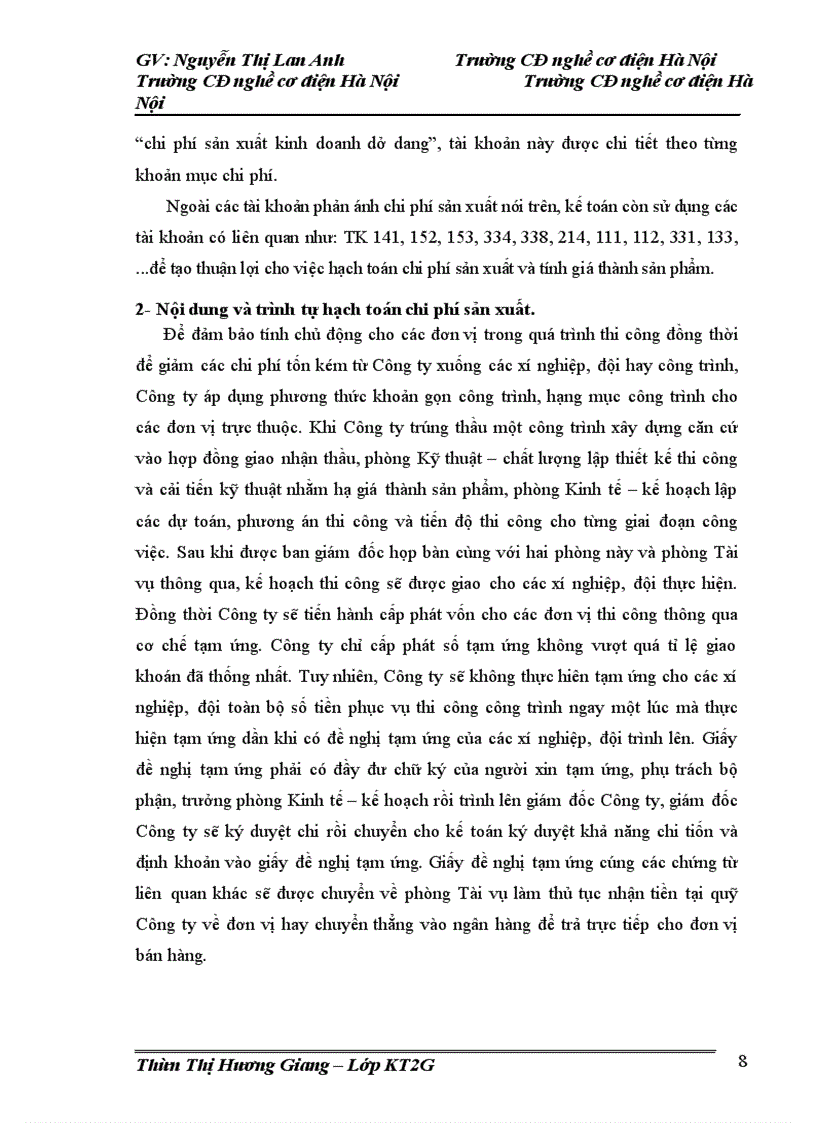 image for page Kế toán chi phí sản xuất và tính giá thành sản xuất sản phẩm tại Công ty cổ phần xây dựng 559