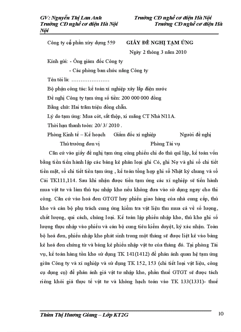 image for page Kế toán chi phí sản xuất và tính giá thành sản xuất sản phẩm tại Công ty cổ phần xây dựng 559