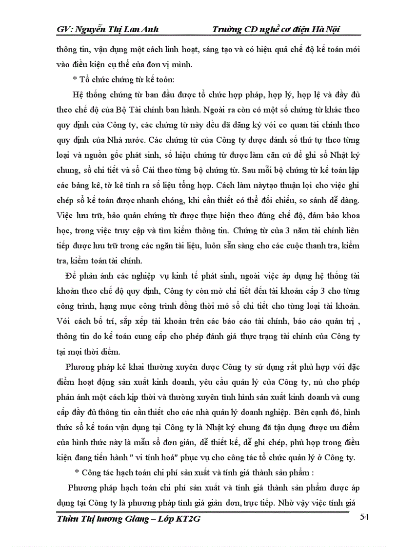 image for page Kế toán chi phí sản xuất và tính giá thành sản xuất sản phẩm tại Công ty cổ phần xây dựng 559