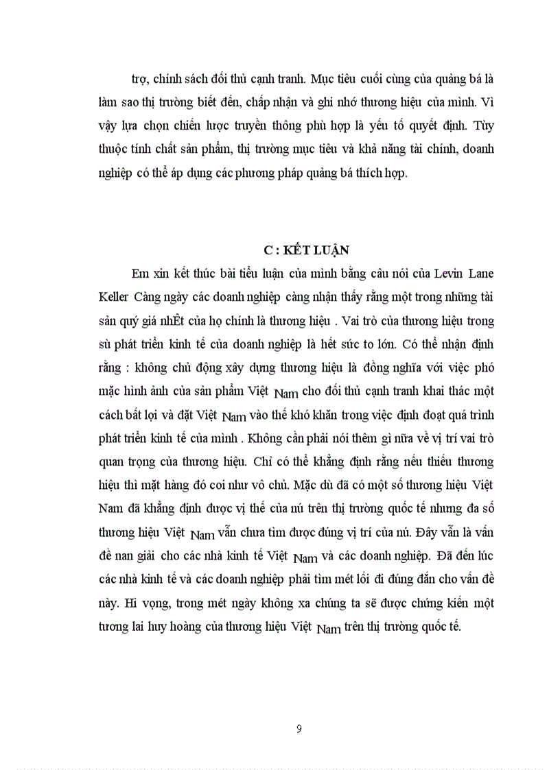 image for page Vấn đề thương hiệu Việt Nam trên thị trường Quốc Tế.