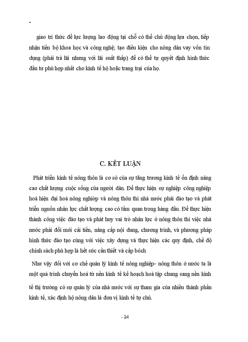 image for page Thực trạng và những giải pháp trong việc phát triển kinh tế nông nghiệp- nông thôn