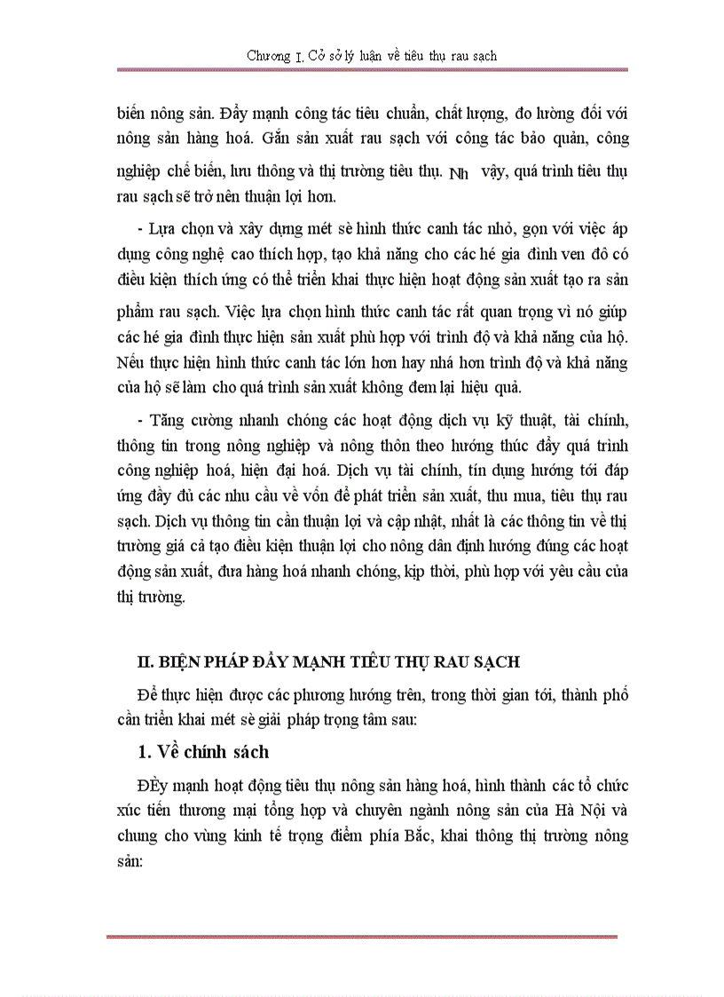 image for page Tình hình tiêu thụ rau sạch trên địa bàn hà nội.