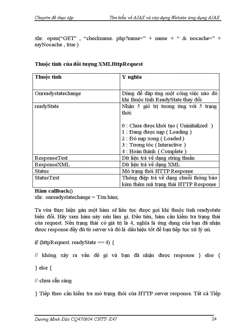 image for page Tìm hiểu về AJAX và xây dựng Website có ứng dụng công nghệ AJAX