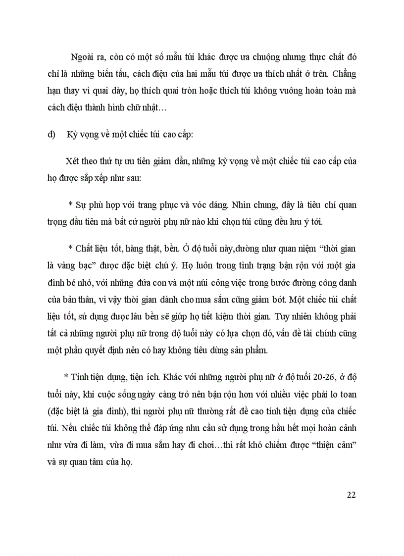 image for page Phát triển dòng sản phẩm túi xách Việt cao cấp dành cho nữ giới