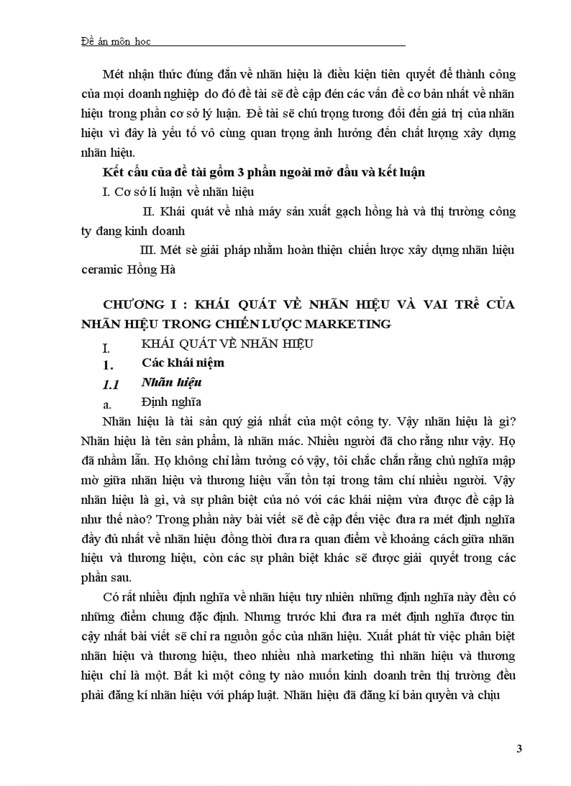 image for page Một số giải pháp nhằm hoàn thiện chiến lược xây dựng nhãn hiệu ceramic Hồng Hà