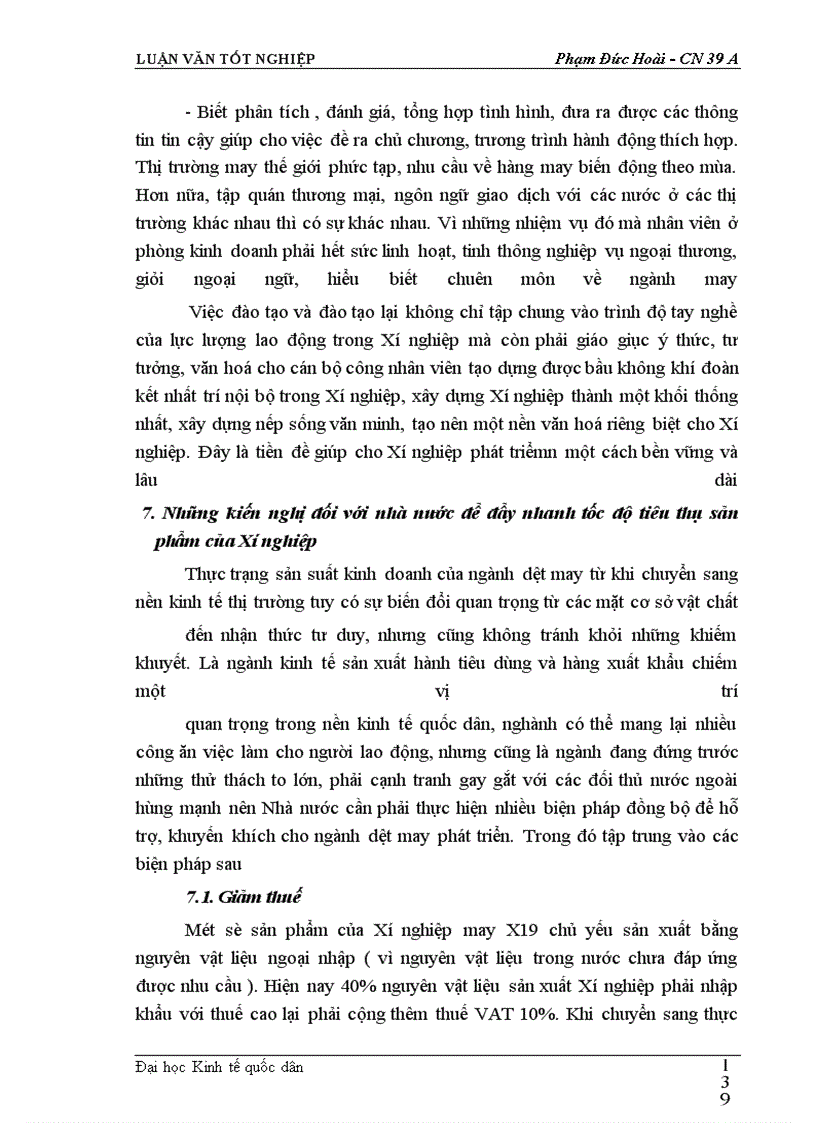image for page Một số biện pháp cơ bản nhằm duy trì và mở rộng thị trường tiêu thụ sản phẩm tại Xí nghiệp may đo X19 thuộc Công ty 247- bộ quốc phòng
