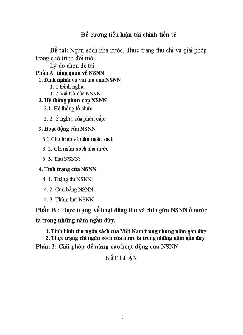 image for page Ngân sách nhà nước (NSNN)