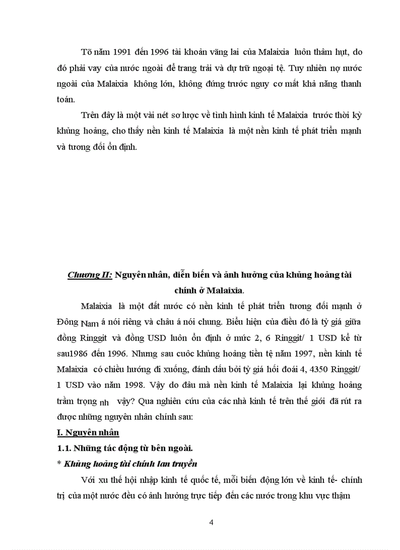 image for page Ảnh hưởng của cuộc khủng hoảng tài chính - tiền tệ ở Malaixia giai đoạn 1997 - 1998 và bài học cho Việt Nam”