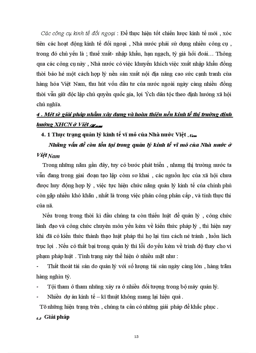 image for page Vai trò kinh tế của Nhà nước trong nền kinh tế thị trường XHCN ở nước ta hiện nay