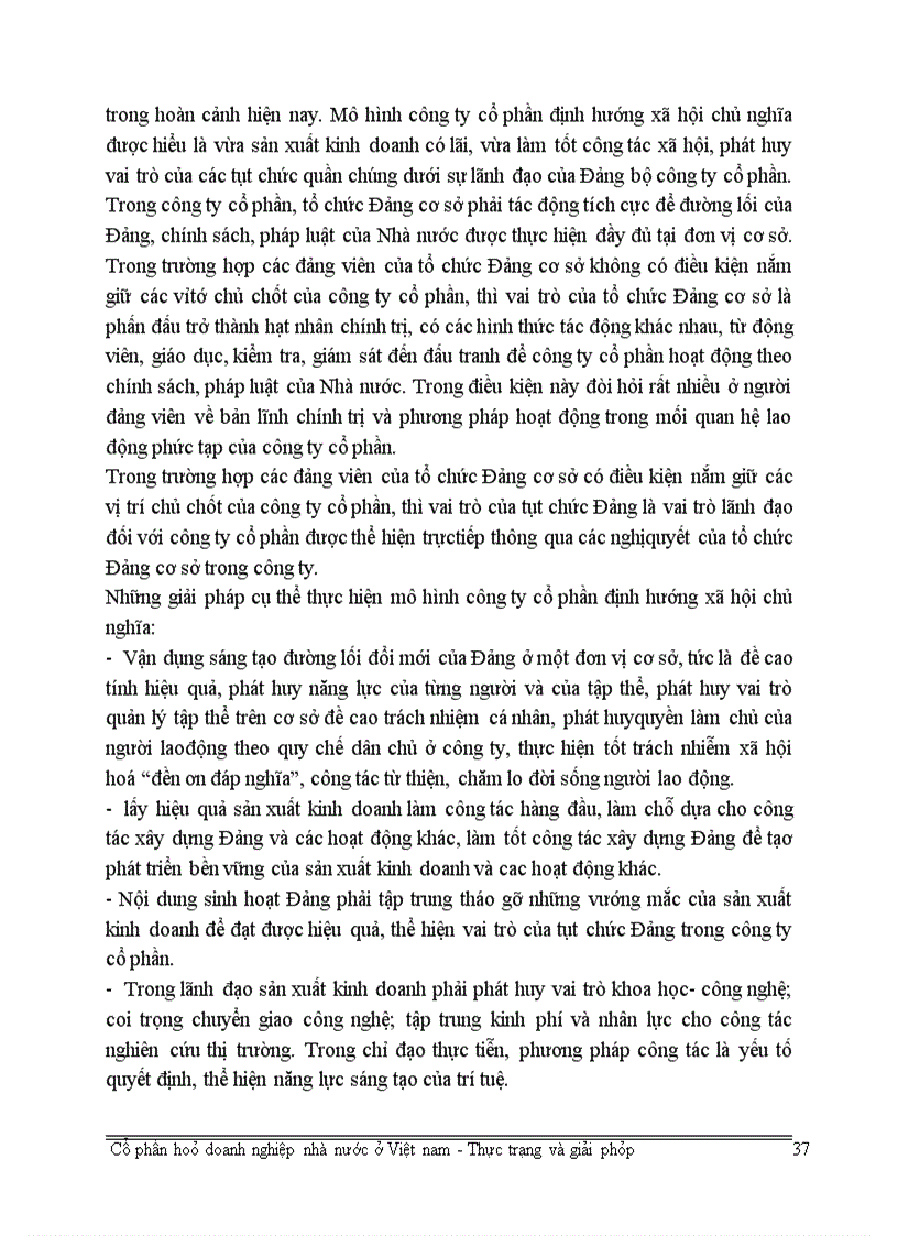 image for page Cổ phần hoá doanh nghiệp nhà nước ở Việt nam - Thực trạng và giải pháp