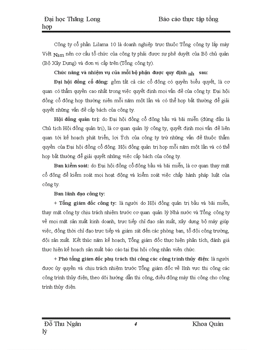 image for page Thực trạng sản xuất kinh doanh của Công ty cổ phần Lilama 10