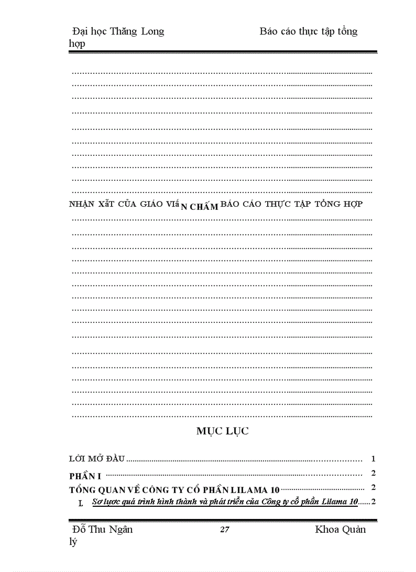 image for page Thực trạng sản xuất kinh doanh của Công ty cổ phần Lilama 10