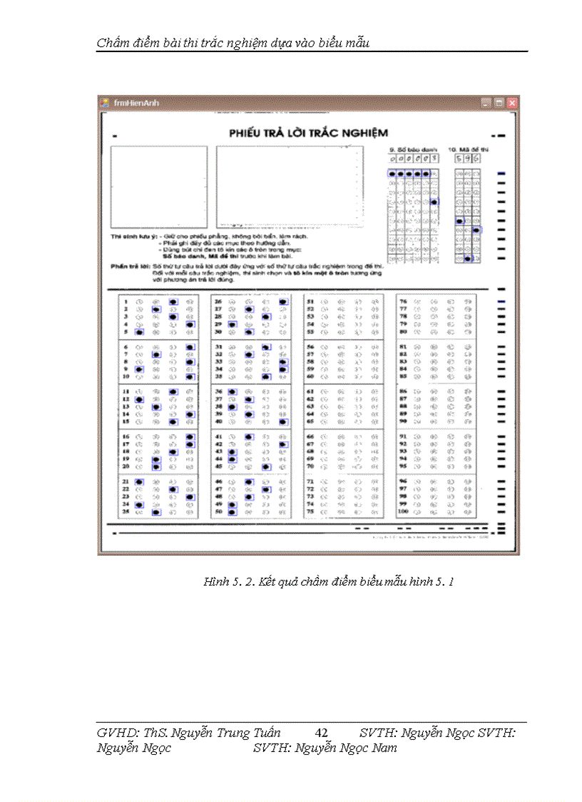 image for page Xây dựng phần mềm chấm điểm bài thi trắc nghiệm dựa vào biểu mẫu