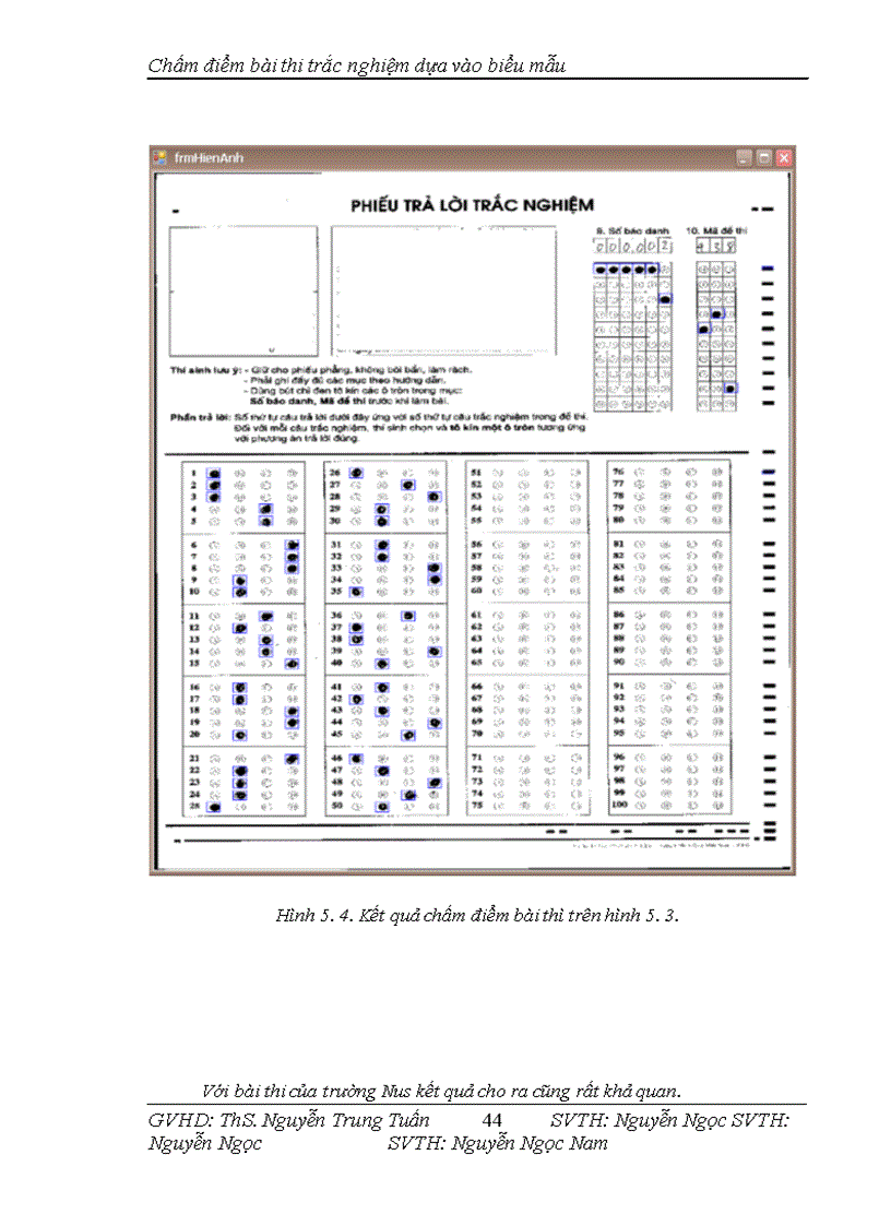 image for page Xây dựng phần mềm chấm điểm bài thi trắc nghiệm dựa vào biểu mẫu