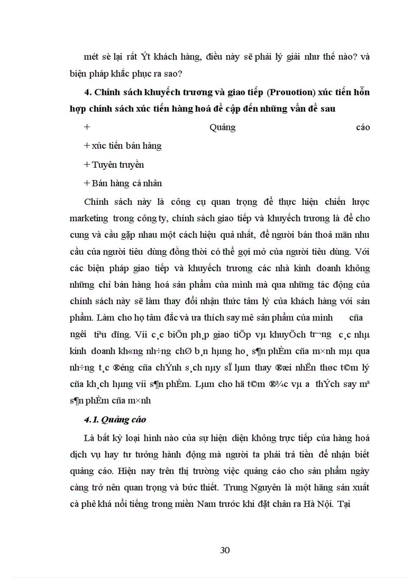 image for page Các biện pháp nhằm nâng cao hơn nữa hiệu quả của dịch vụ trọn gói tại các quán cà phê Trung Nguyên