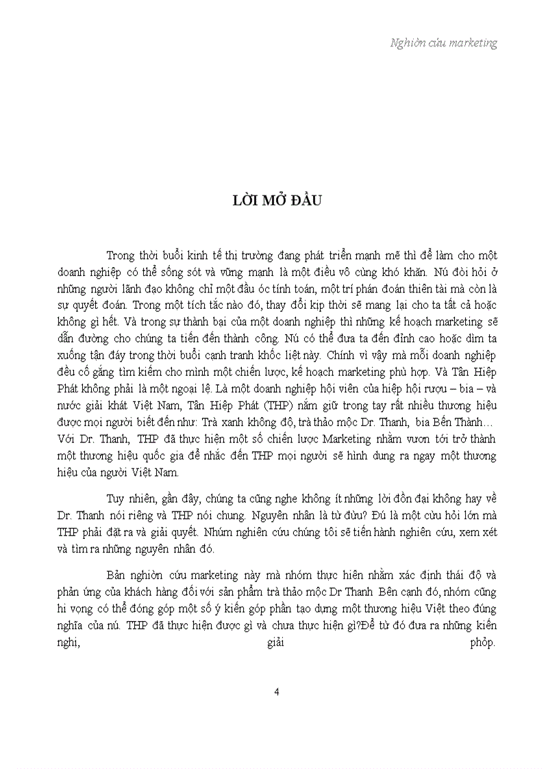 image for page Nghiên cứu marketing sản phẩm trà thảo mộc Dr Thanh