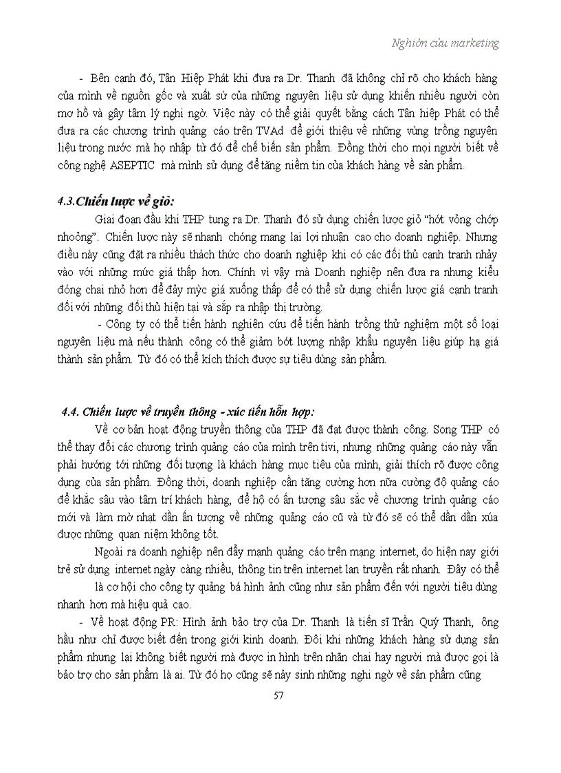 image for page Nghiên cứu marketing sản phẩm trà thảo mộc Dr Thanh