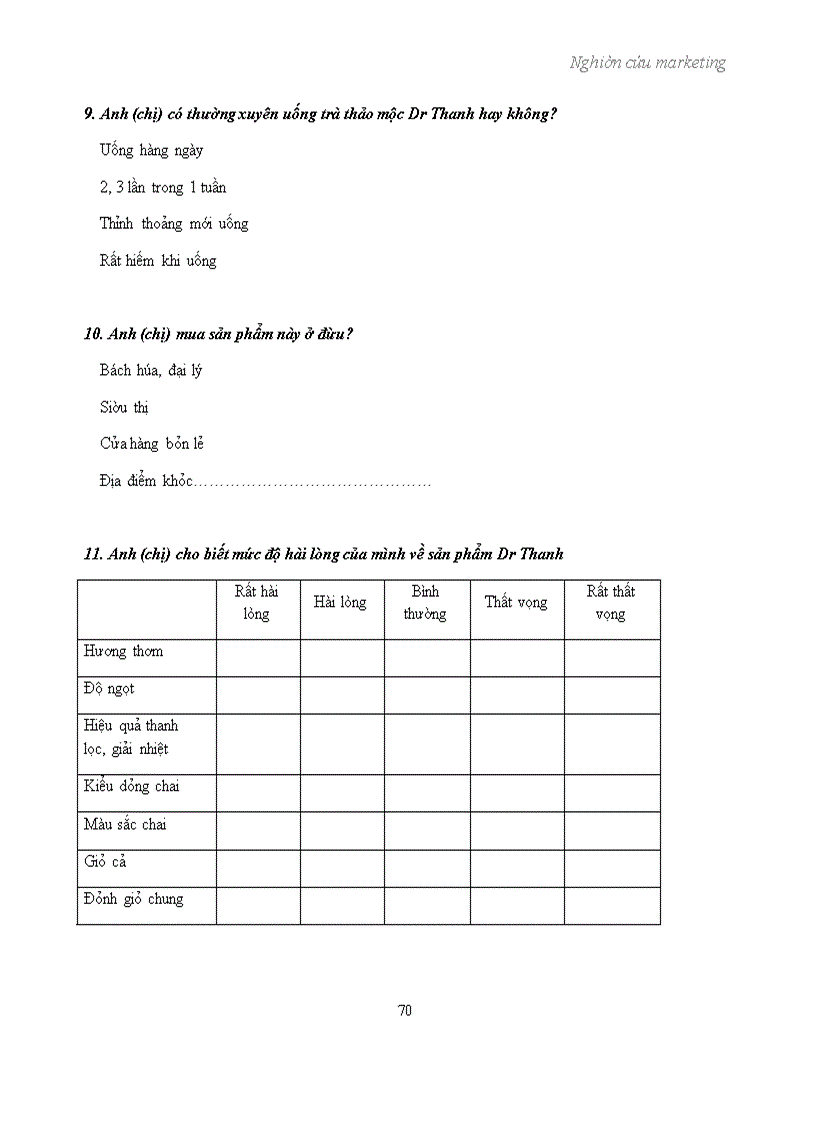 image for page Nghiên cứu marketing sản phẩm trà thảo mộc Dr Thanh