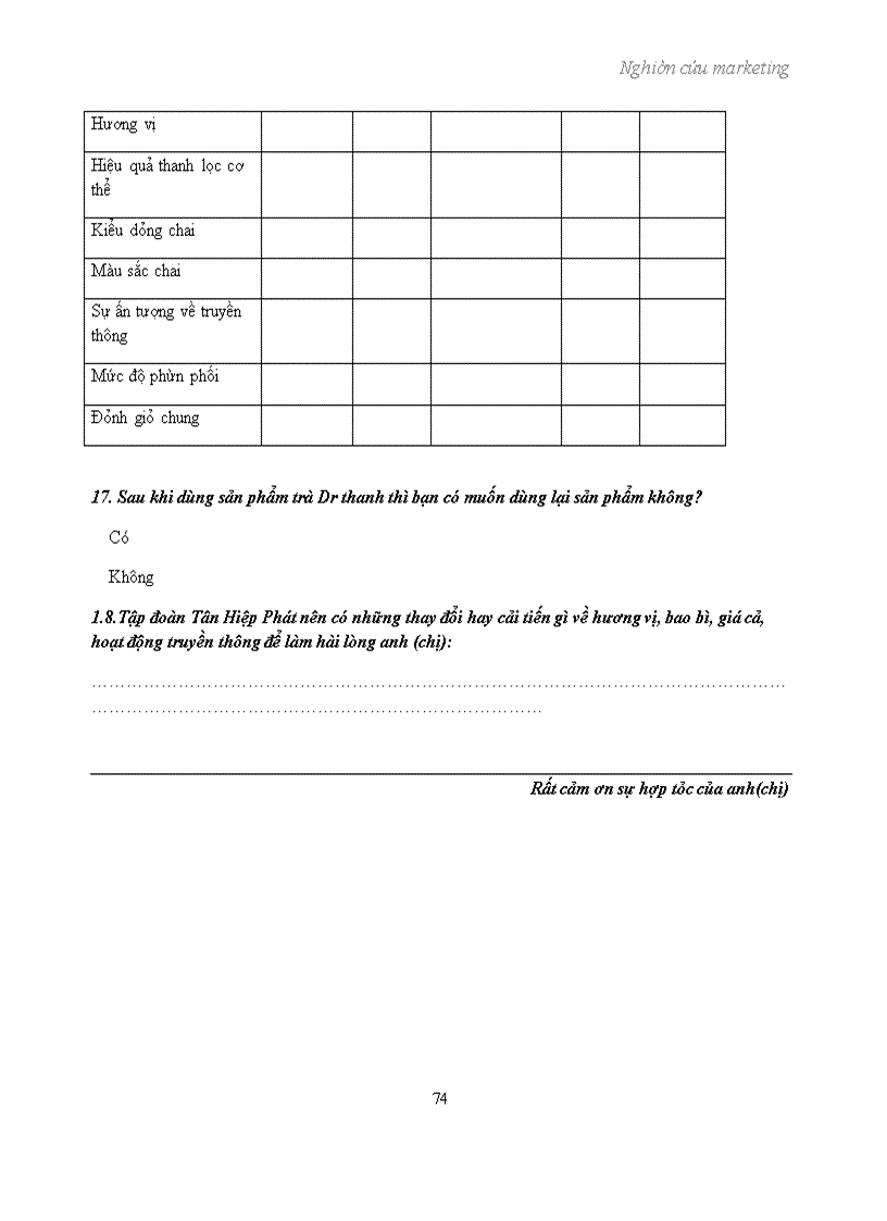 image for page Nghiên cứu marketing sản phẩm trà thảo mộc Dr Thanh