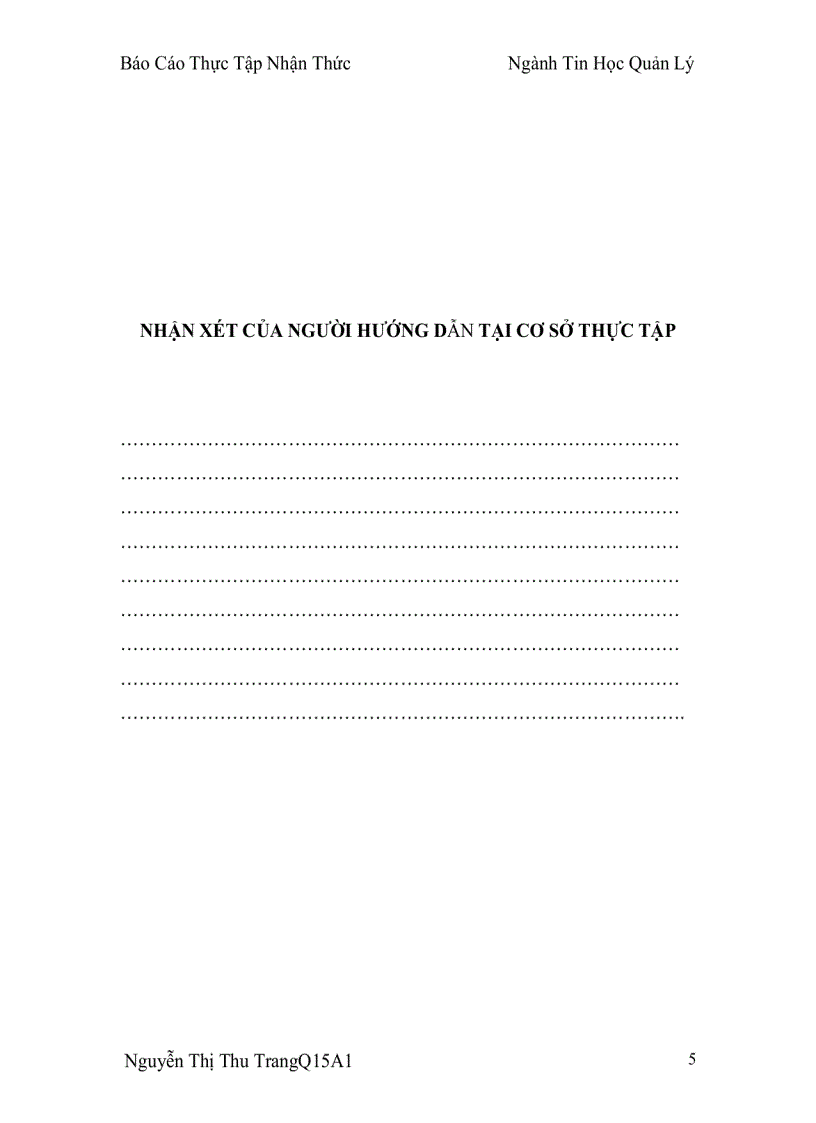 image for page Thực Tập Nhận Thức Ngành Tin Học Quản Lý Báo Cáo Thực Tập Nhận Thức Ngành Tin Học Quản L ý