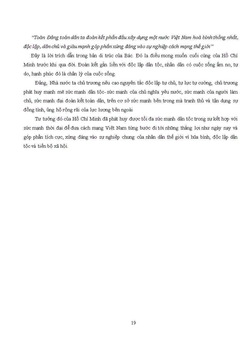 image for page Phân tích luận điểm của Hồ Chí Minh “Nước Việt Nam là một, dân Việt Nam là một”