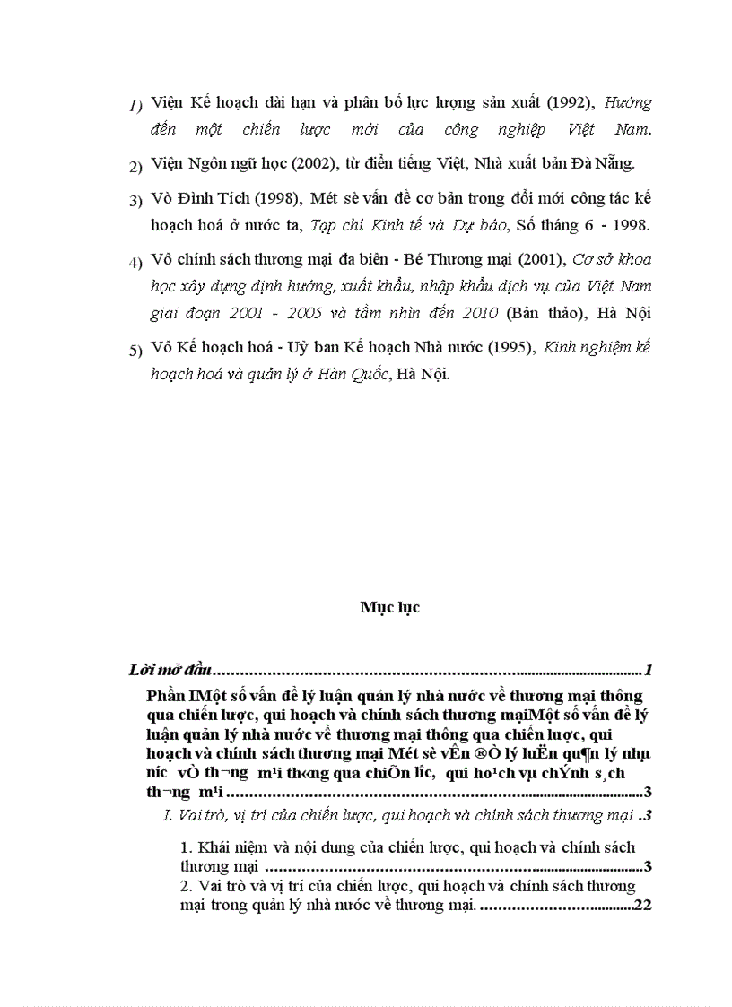 image for page Đổi mới và hoàn thiện công tác xây dựng chiến lược, quy hoạch và chính sách thương mại ở nước ta nhằm nâng cao hiệu lực quản lý nhà nước về thương mại đến năm 2010