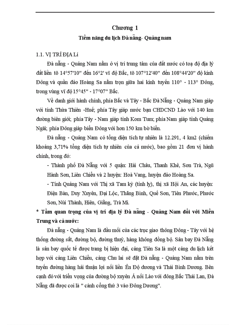 image for page Du lịch Đà Nẵng - Quảng Nam: tiềm năng, thực trạng và giải pháp