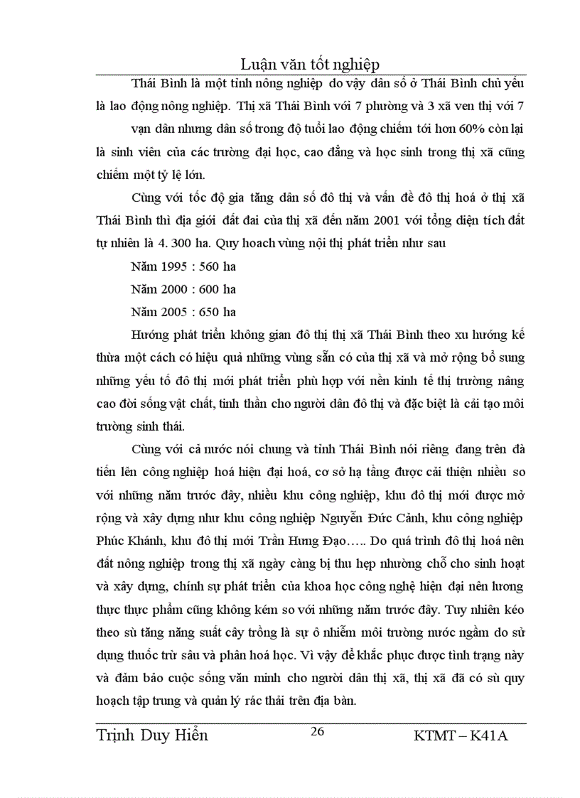 image for page Bước đầu nghiên cứu mô hình thu gom, vận chuyển và quản lý chất thải rắn sinh hoạt của Công ty Thị Chính thị xã Thái Bình.