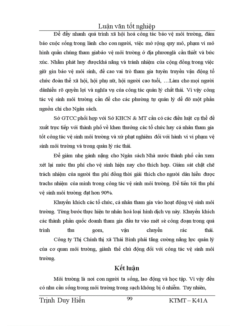 image for page Bước đầu nghiên cứu mô hình thu gom, vận chuyển và quản lý chất thải rắn sinh hoạt của Công ty Thị Chính thị xã Thái Bình.