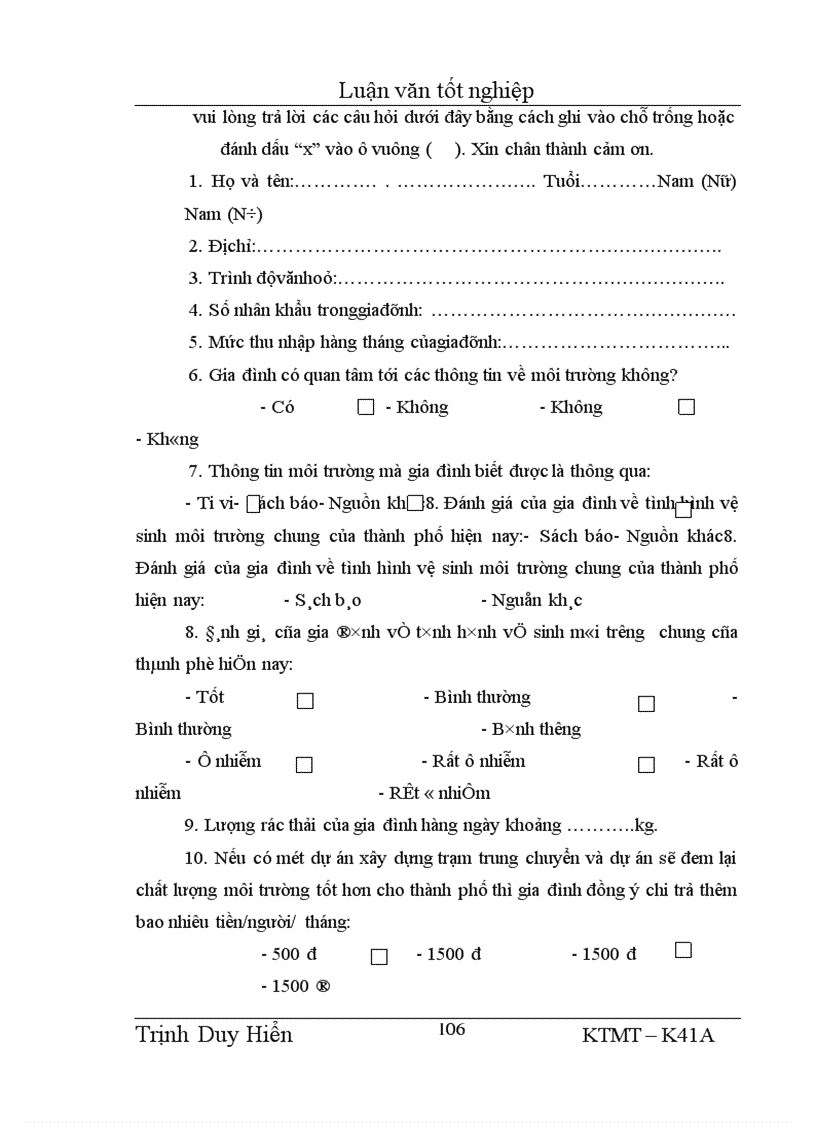 image for page Bước đầu nghiên cứu mô hình thu gom, vận chuyển và quản lý chất thải rắn sinh hoạt của Công ty Thị Chính thị xã Thái Bình.