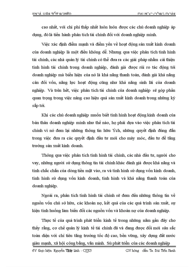 image for page Phân tích hoạt động tài chính doanh nghiệp với việc nâng cao hiệu quả sản xuất kinh doanh của doanh nghiệp