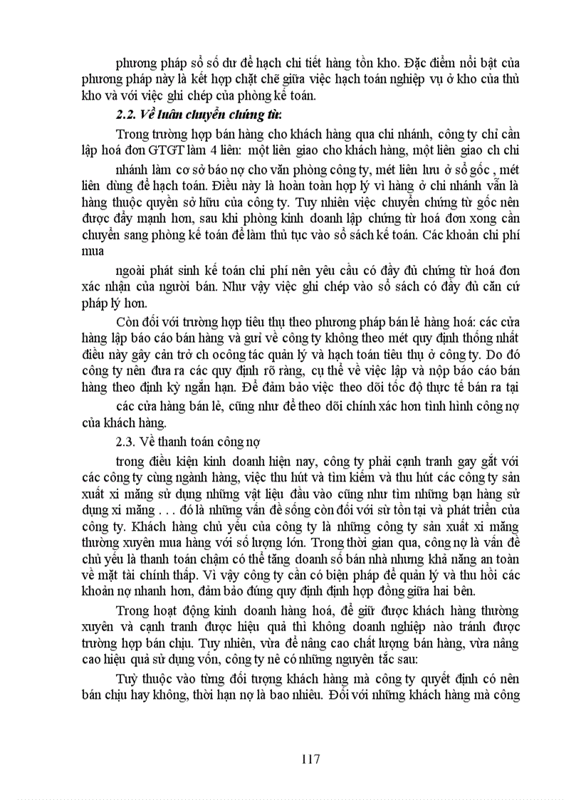 image for page Một số vấn đề về công tác hạch toán tiêu thụ hàng hoá tại Công ty Vật tư Vận tải xi măng