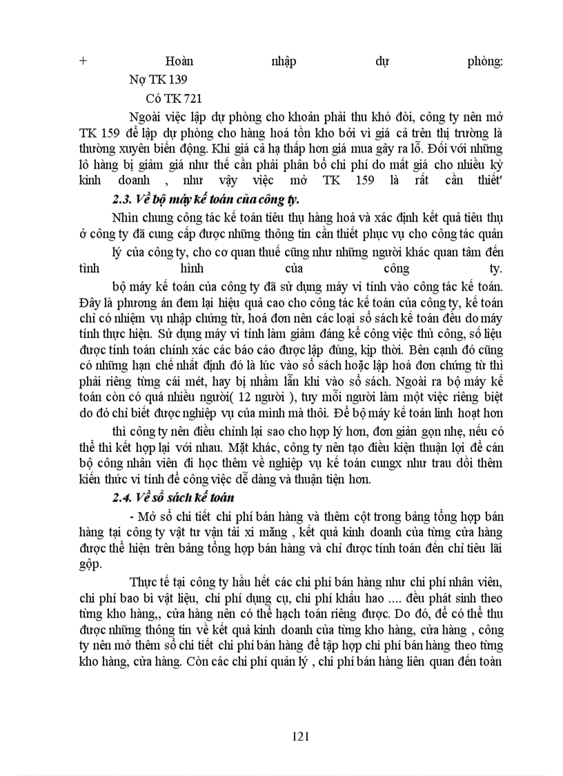 image for page Một số vấn đề về công tác hạch toán tiêu thụ hàng hoá tại Công ty Vật tư Vận tải xi măng