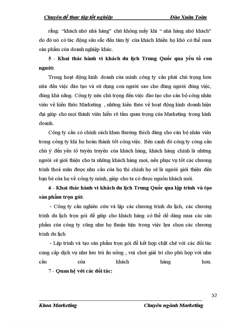 image for page Đặc điểm tâm lý khách du lịch Trung Quốc và các biện pháp Marketing-Mix nhằm tăng khả năng thu hút khách du lịch Trung Quốc tại công ty du lịch lữ hành Victortour