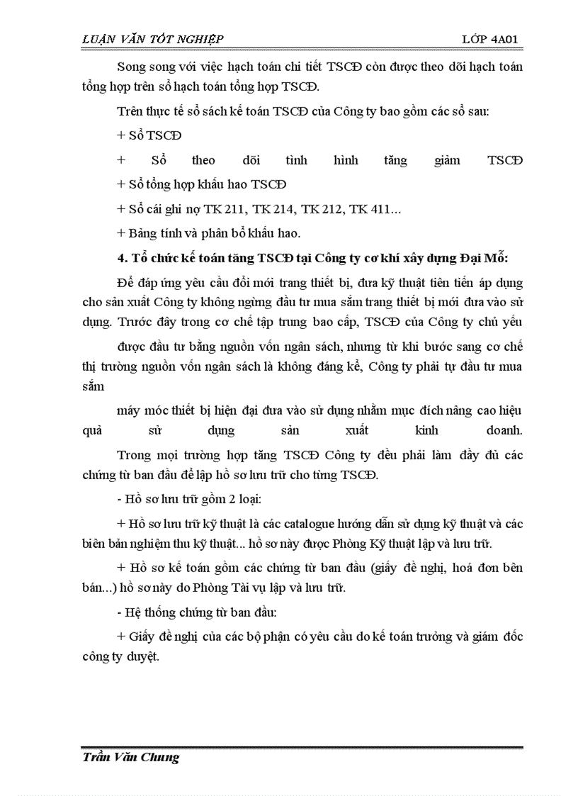 image for page Tổ chức công tác kế toán TSCĐ tại Công ty cơ khí xây dựng Đại Mỗ